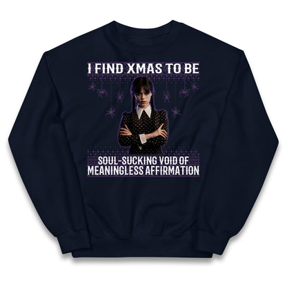 Wednesday Christmas Kids Jumper