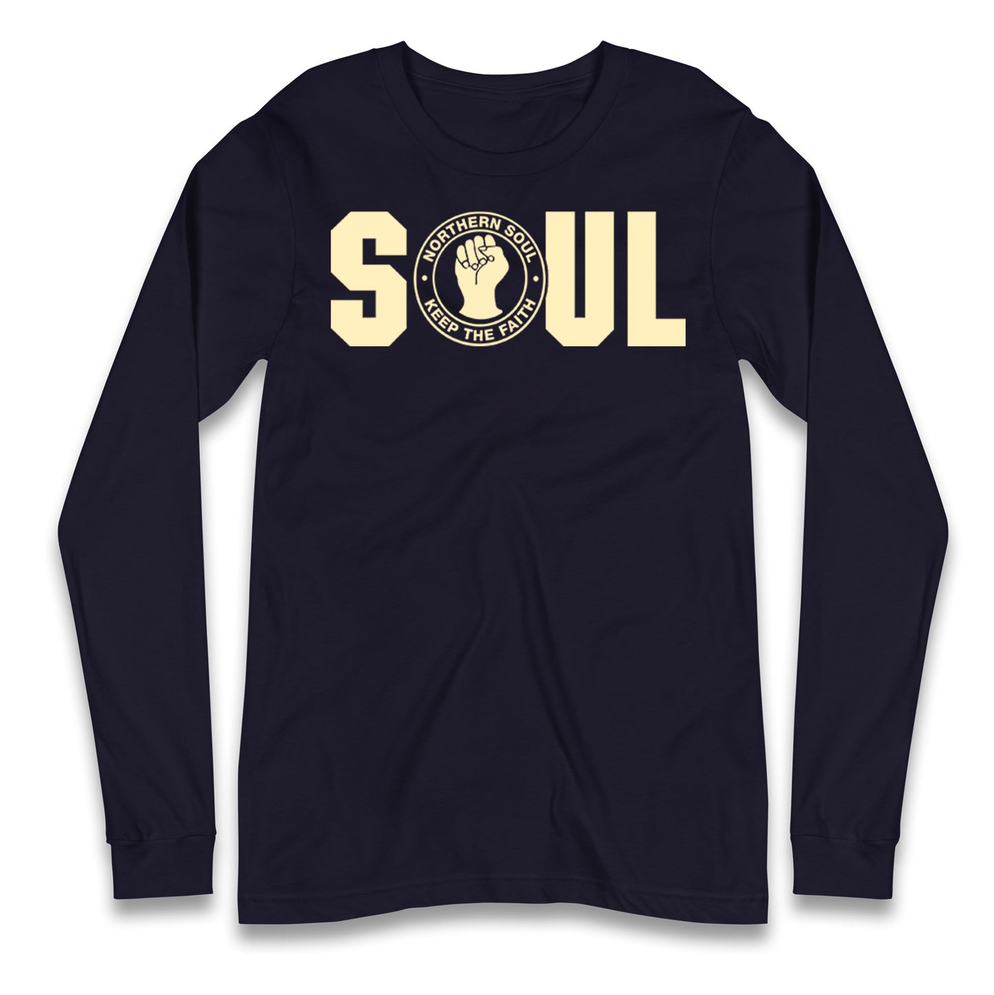 Northern Soul Keep The Faith Logo Longsleeve T Shirt 