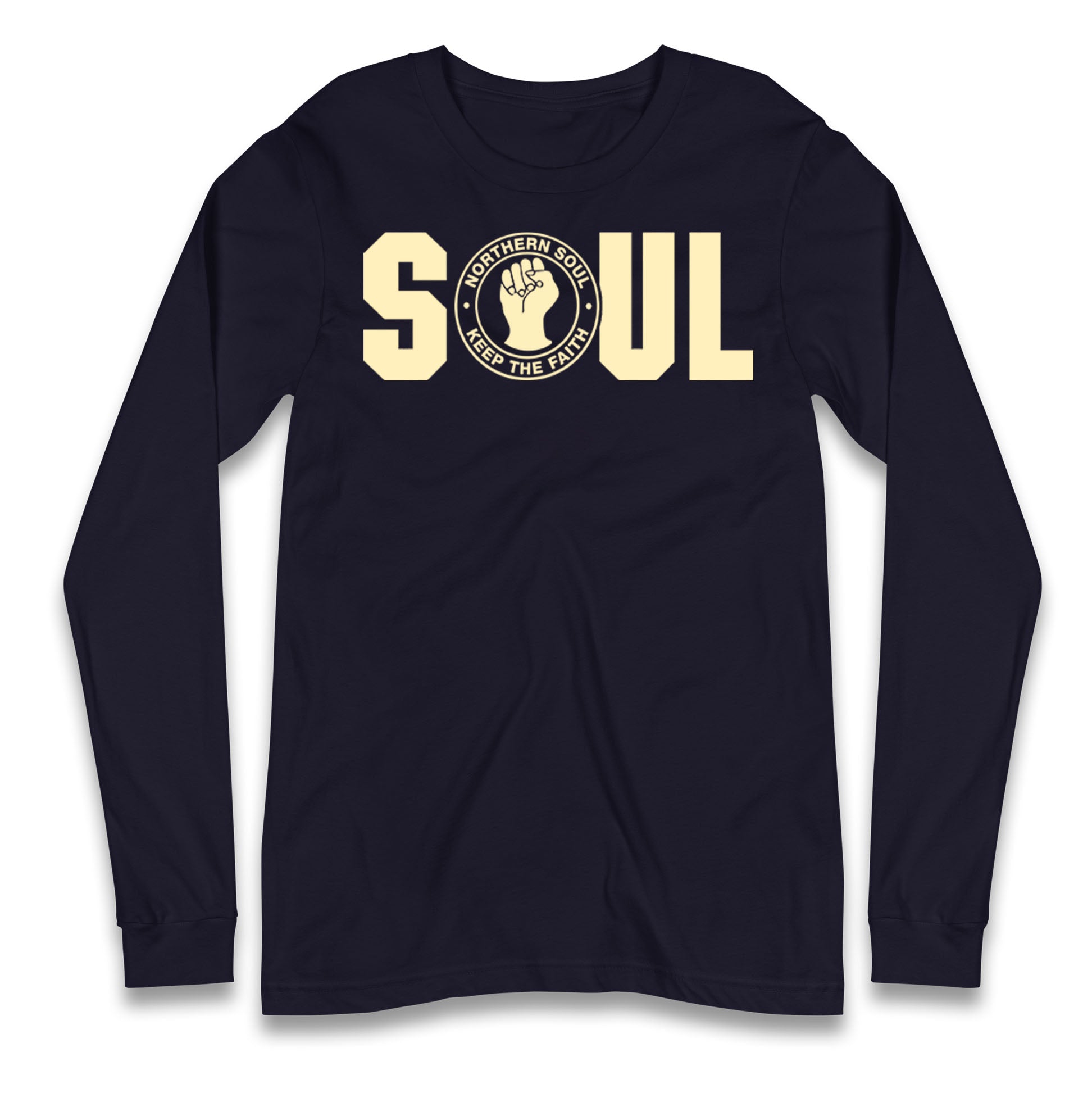 Northern Soul Keep The Faith Logo Longsleeve T Shirt 