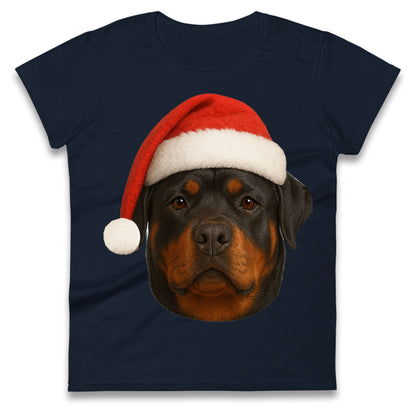 Rottweiler Christmas Ladies T Shirt 