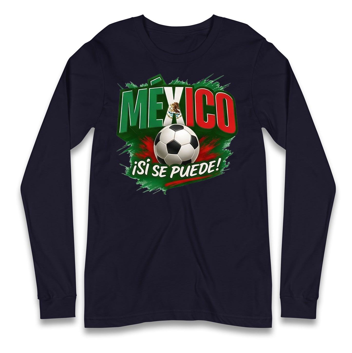 Mexico Retro World Cup Longsleeve T Shirt 