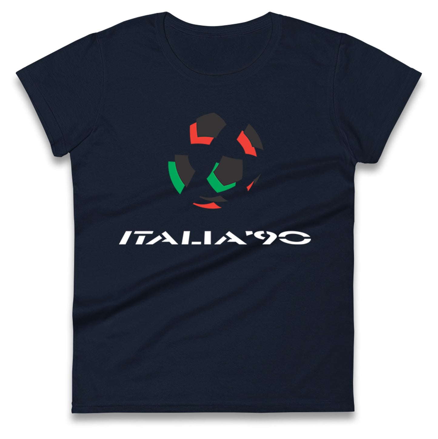 Italia 90 Logo Ladies T Shirt