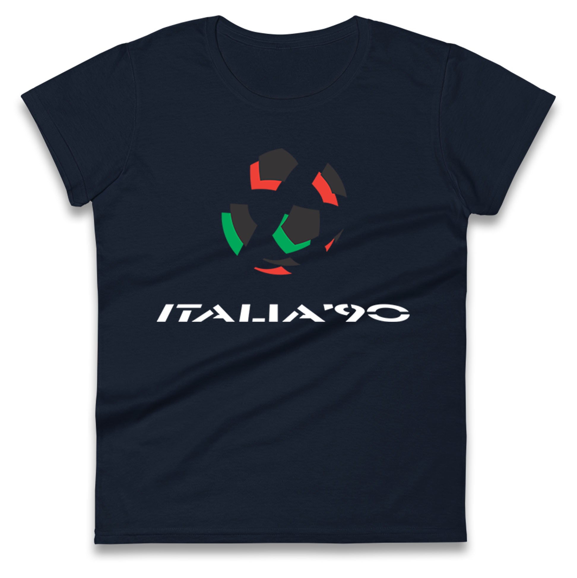 Italia 90 Logo Ladies T Shirt