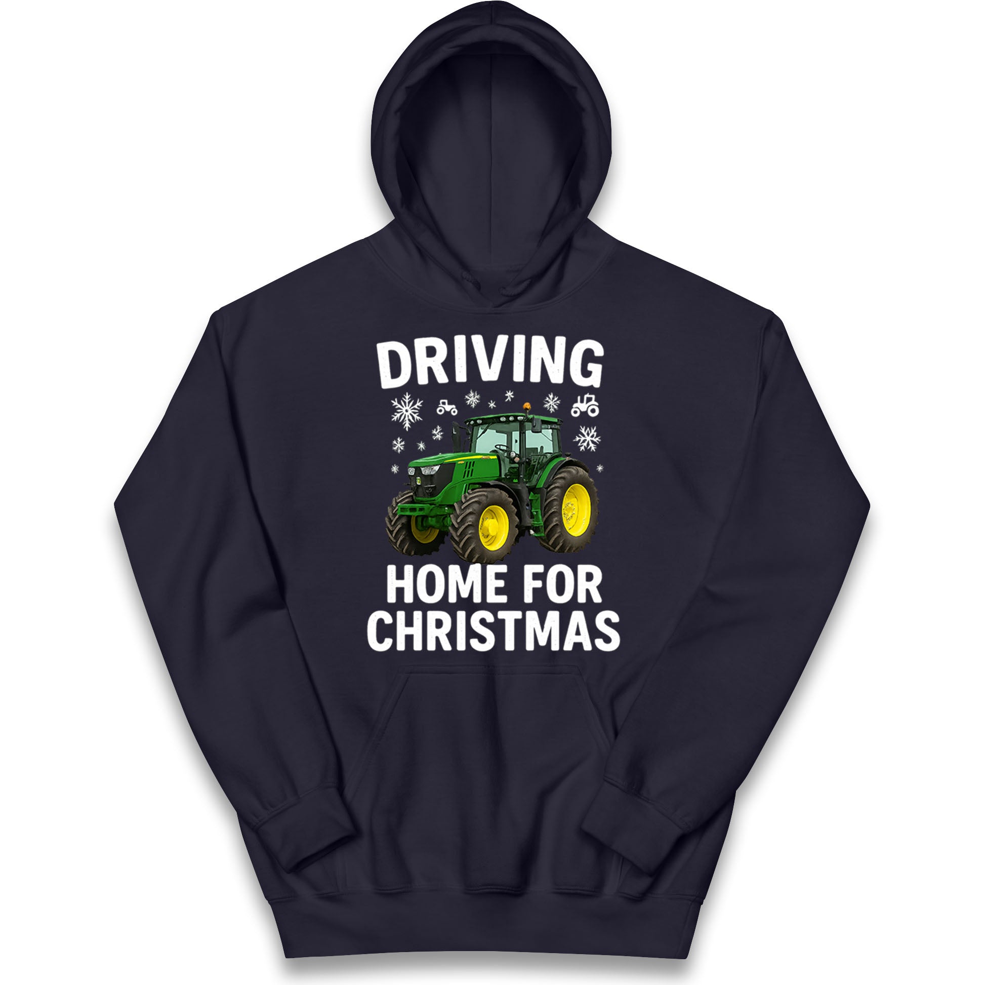 John Deere Tractor Christmas Kids Hoodie