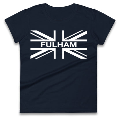 Fulham Football Flag Ladies T Shirt