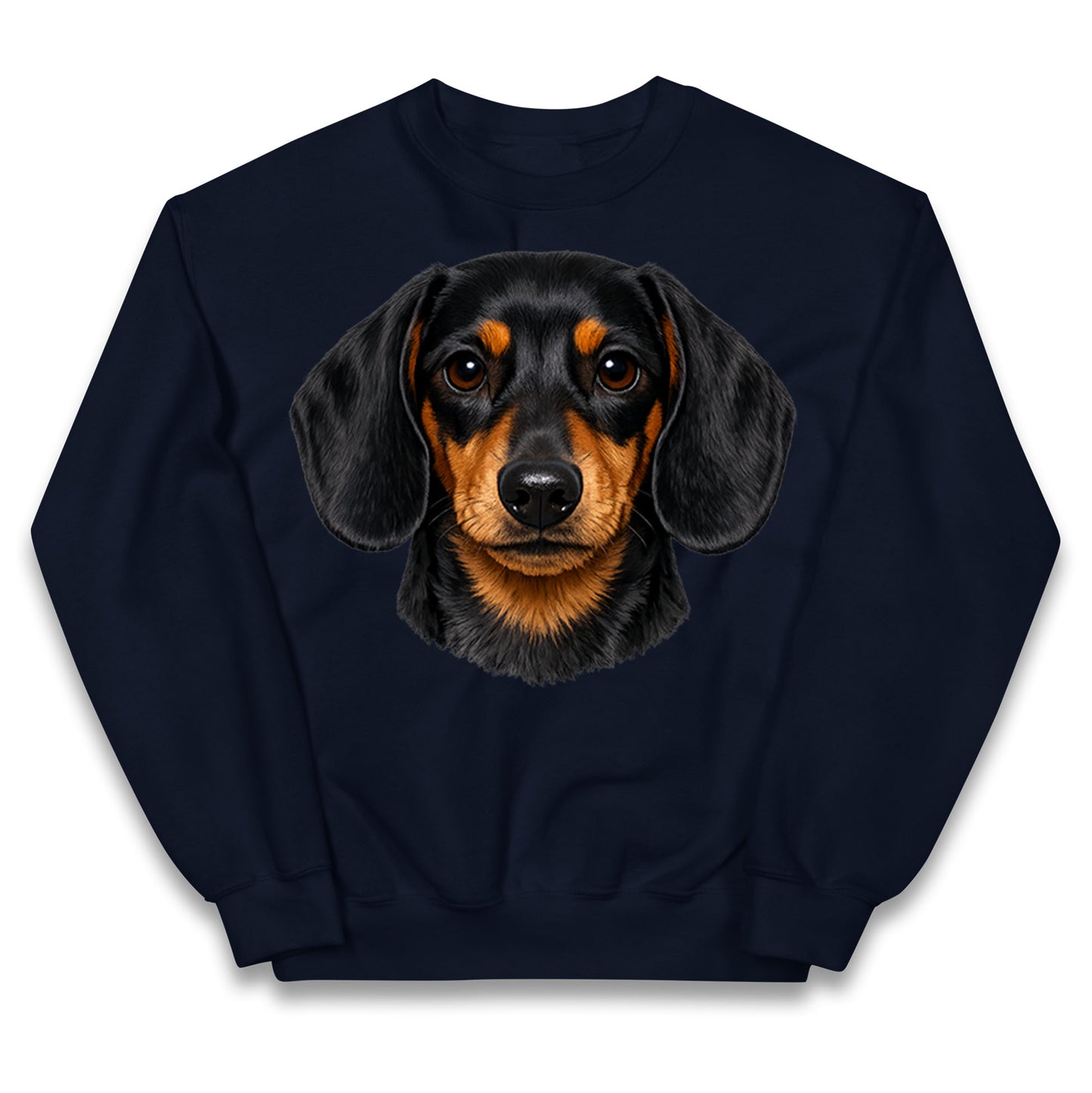 Dachshund Dog Face Kids Jumper
