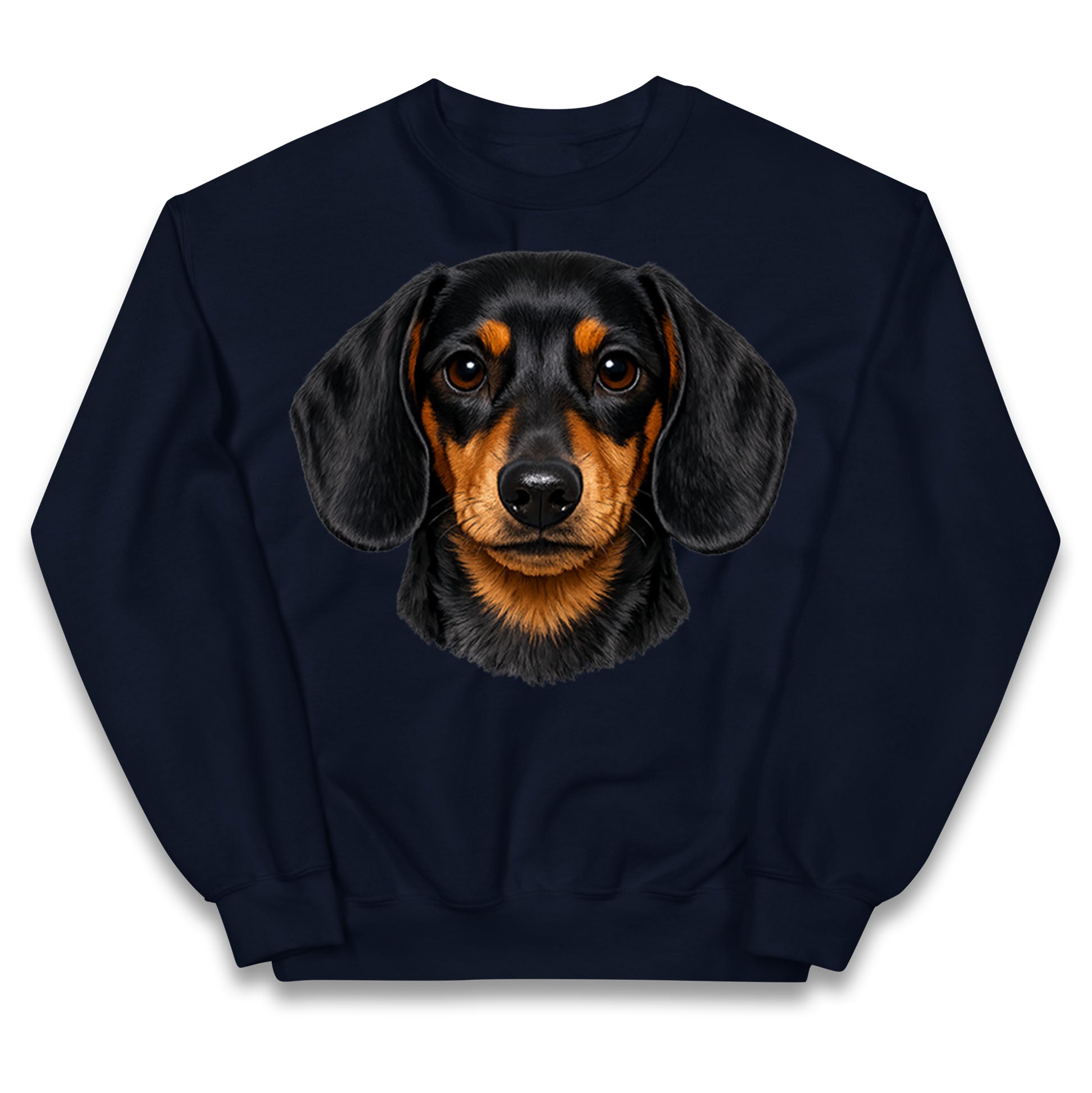 Dachshund Dog Face Kids Jumper