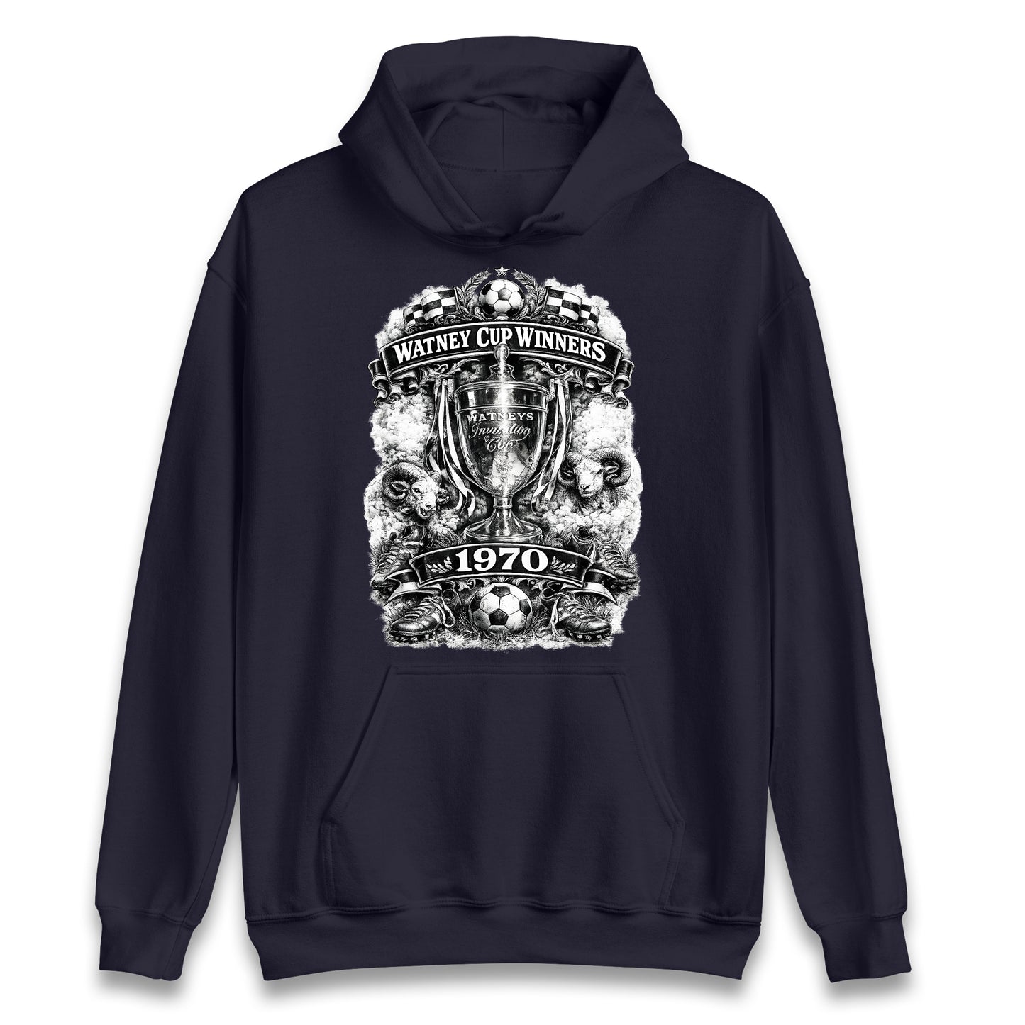Retro Derby Watney Cup Winners 1970 Hoodie