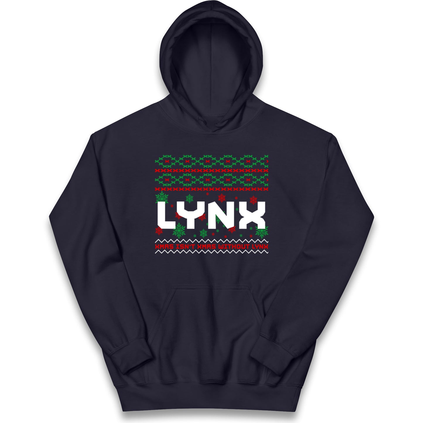 Lynx Christmas Kids Hoodie