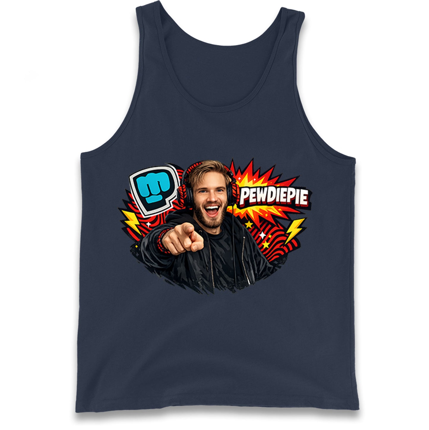 PewDiePie YouTuber Tank Top 