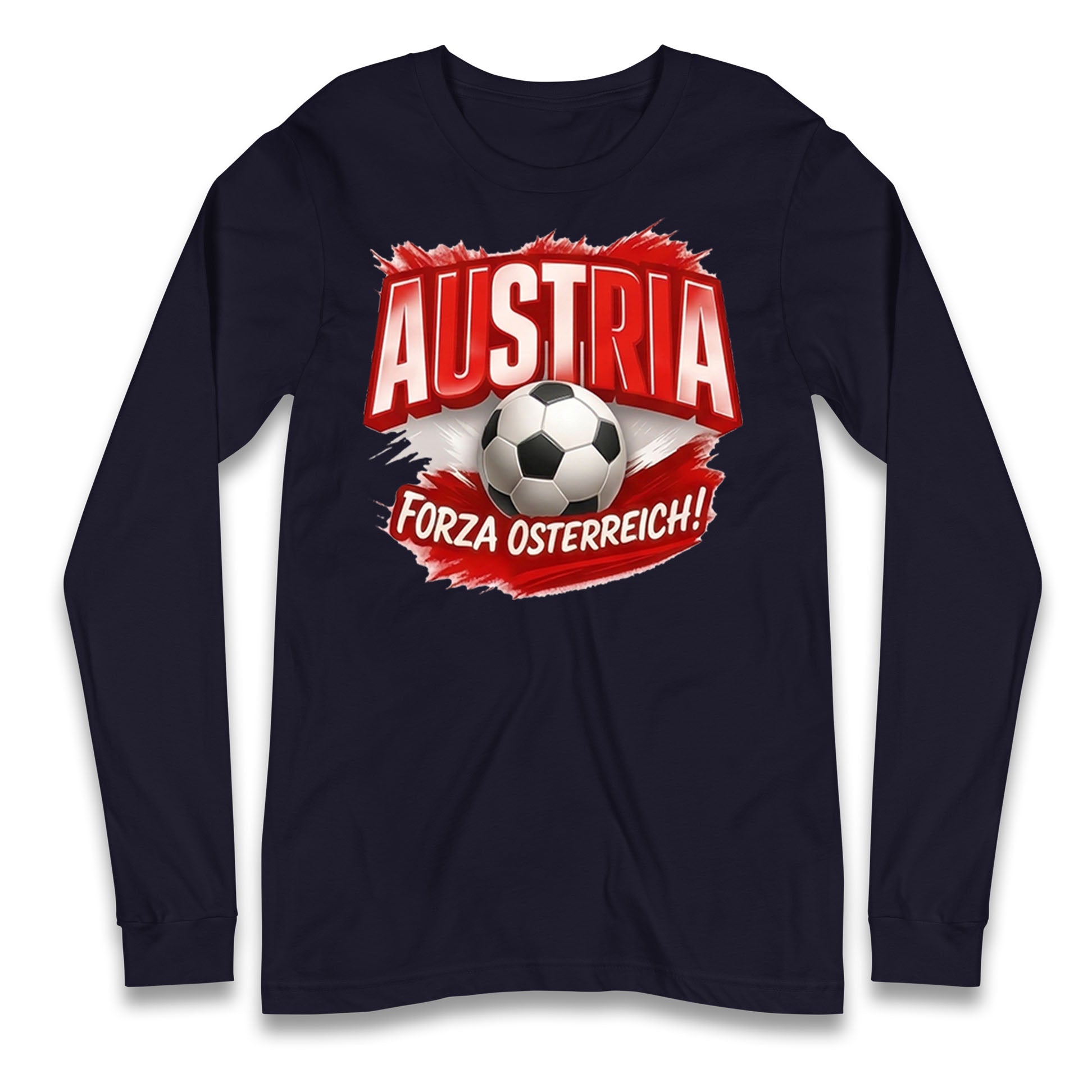 Austria Retro World Cup Longsleeve T Shirt