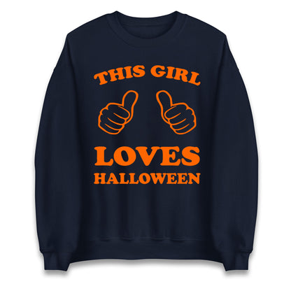This Girl Loves Halloween Sweatshirt

