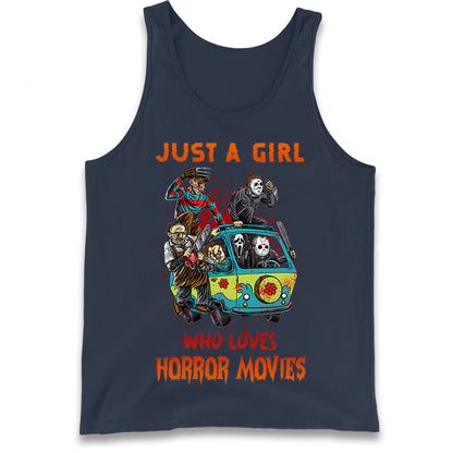 Just A Girl Who Loves Horror Movies  Tank Top
