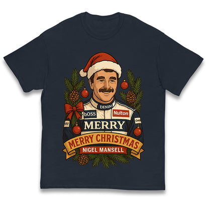 Nigel Mansell Christmas Kids T Shirt