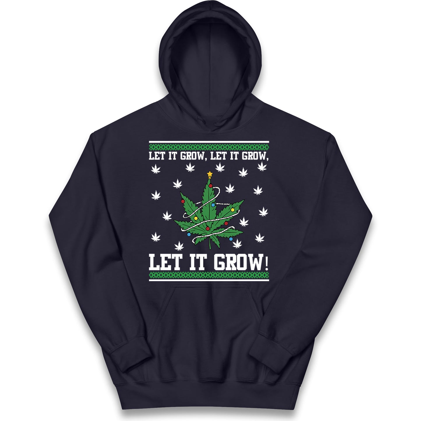 Cannabis Christmas Kids Hoodie