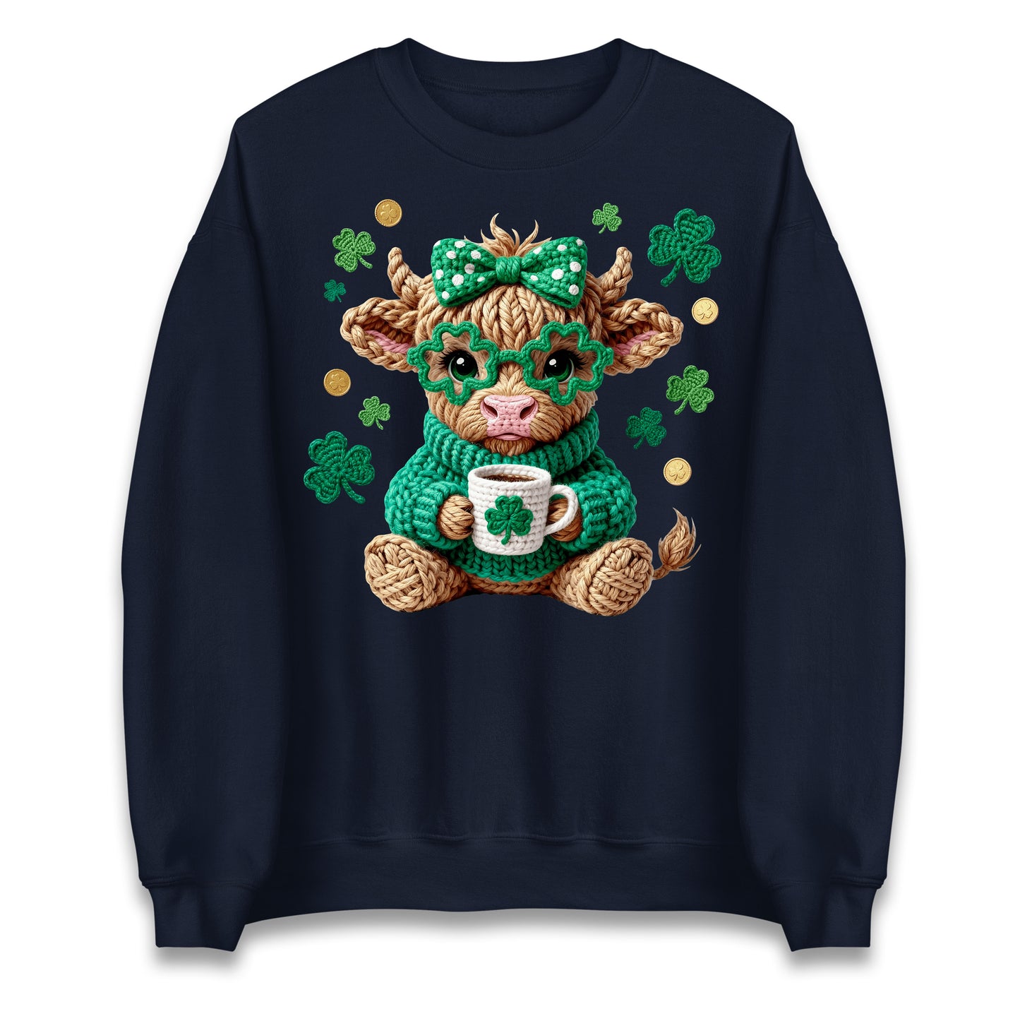 Cute Cow St Patrick Jumper