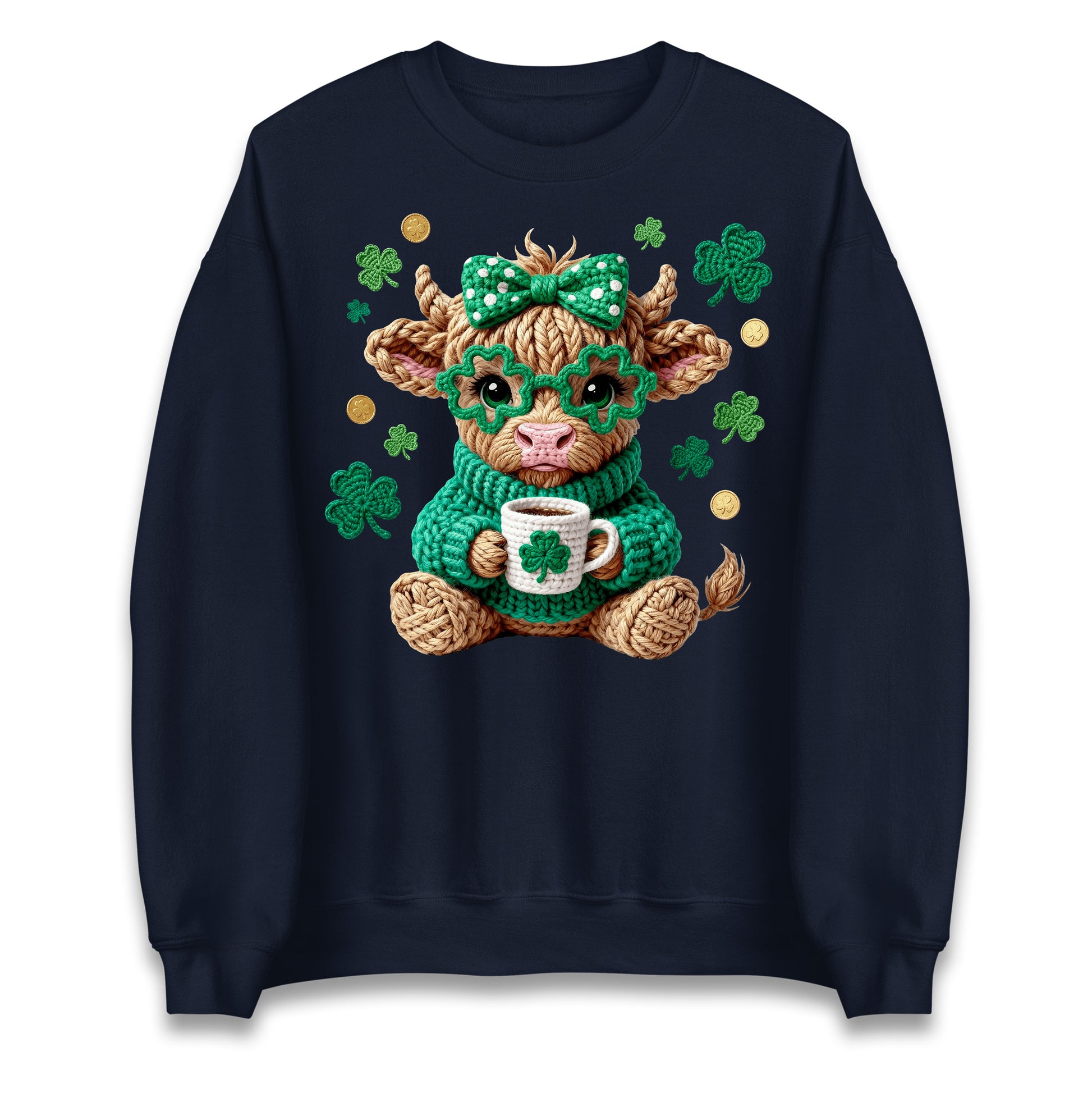 Cute Cow St Patrick Jumper