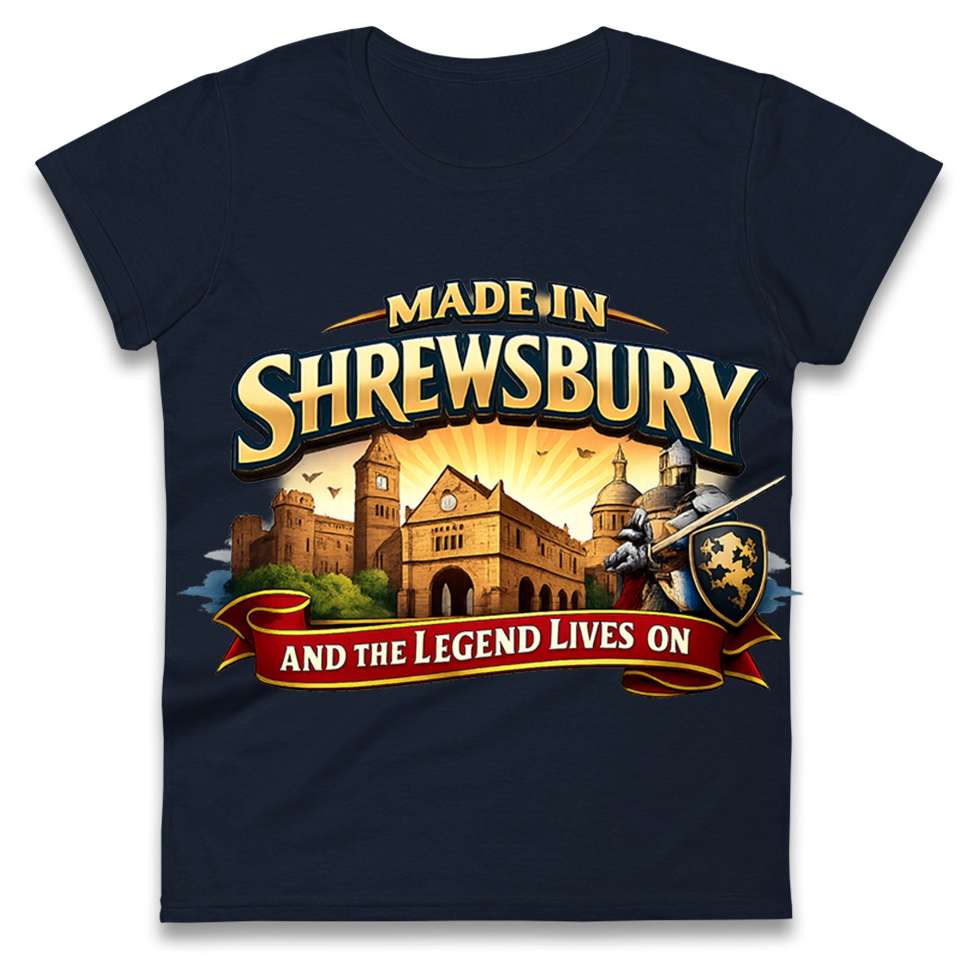 Made in Shrewsbury Ladies T Shirt 