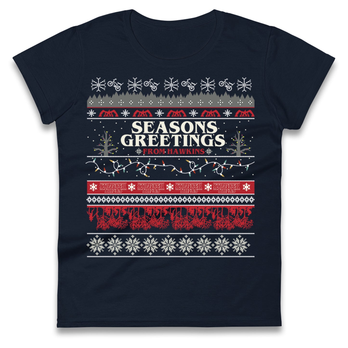 Stranger Things Trailer Ladies T Shirt