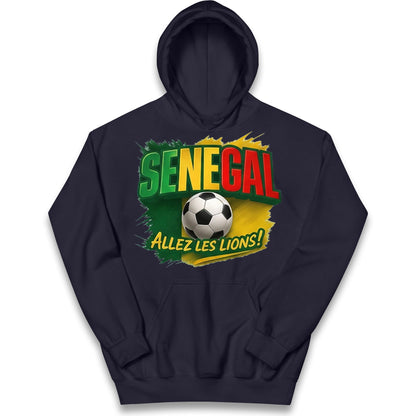 Senegal Retro World Cup Kids Hoodie