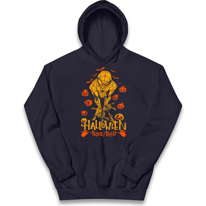 Spiderman Trick Or Treat Halloween Hoodie
