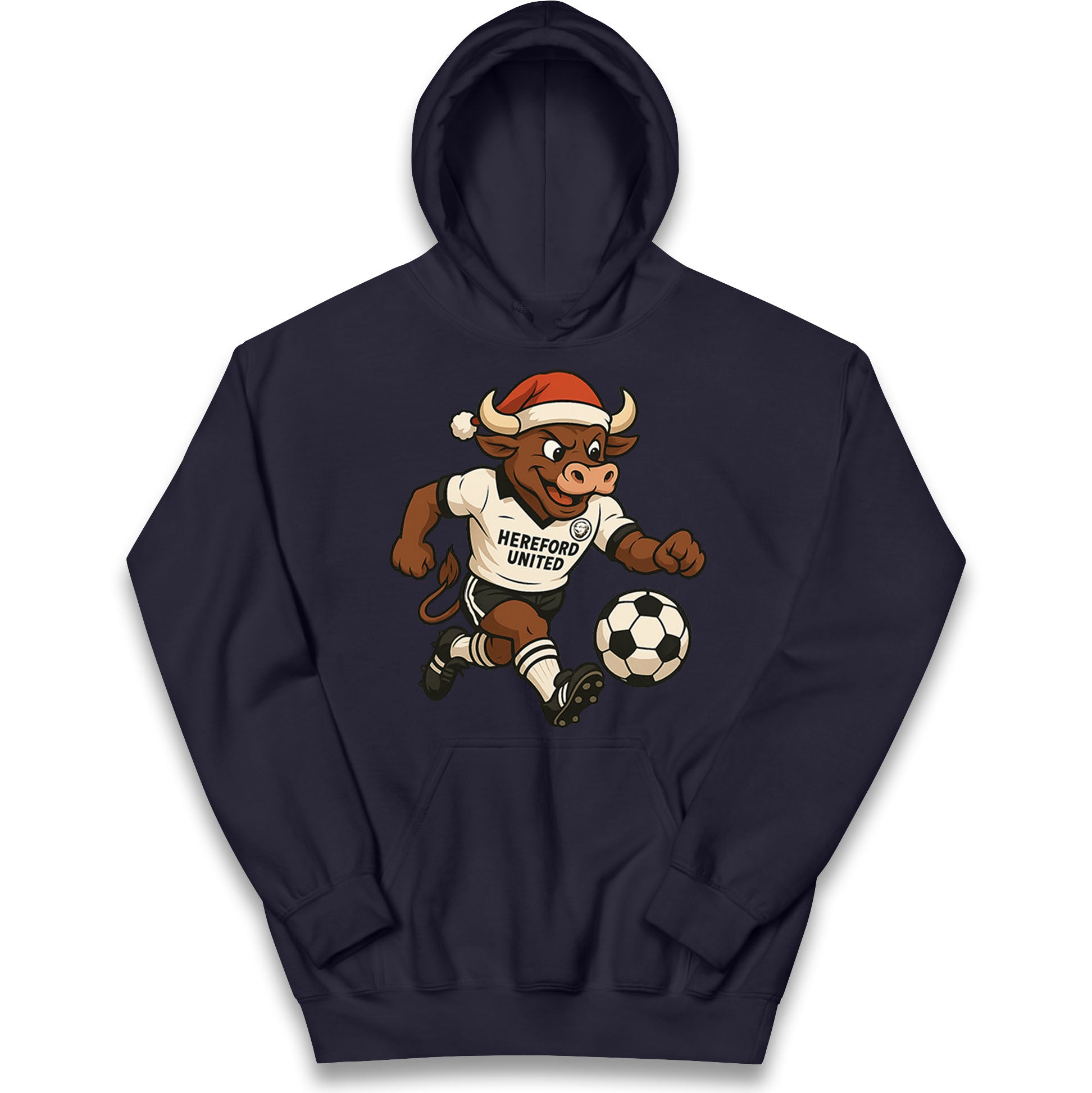Retro Hereford Christmas Kids Hoodie