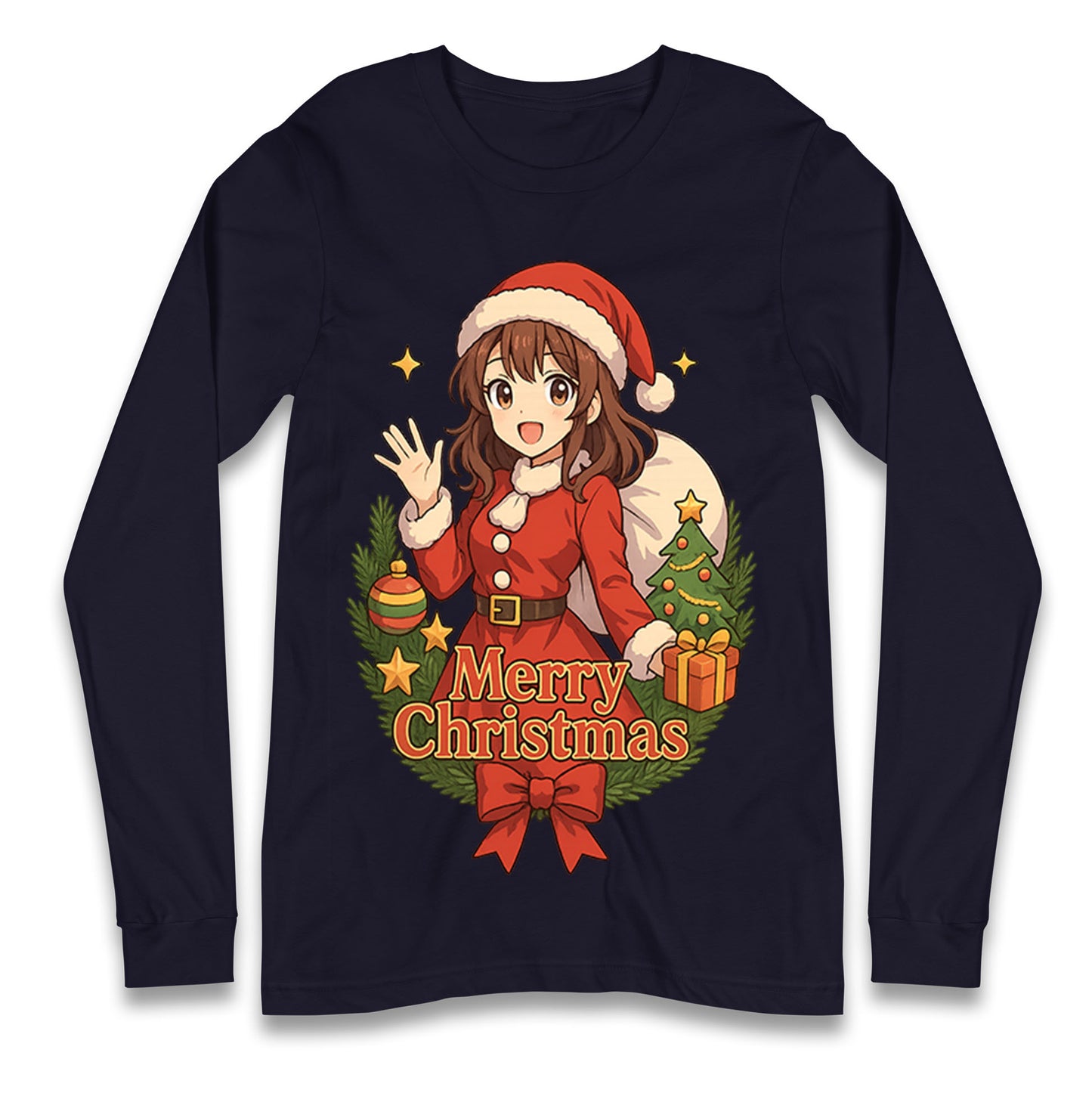 Anime Christmas Longsleeve T Shirt