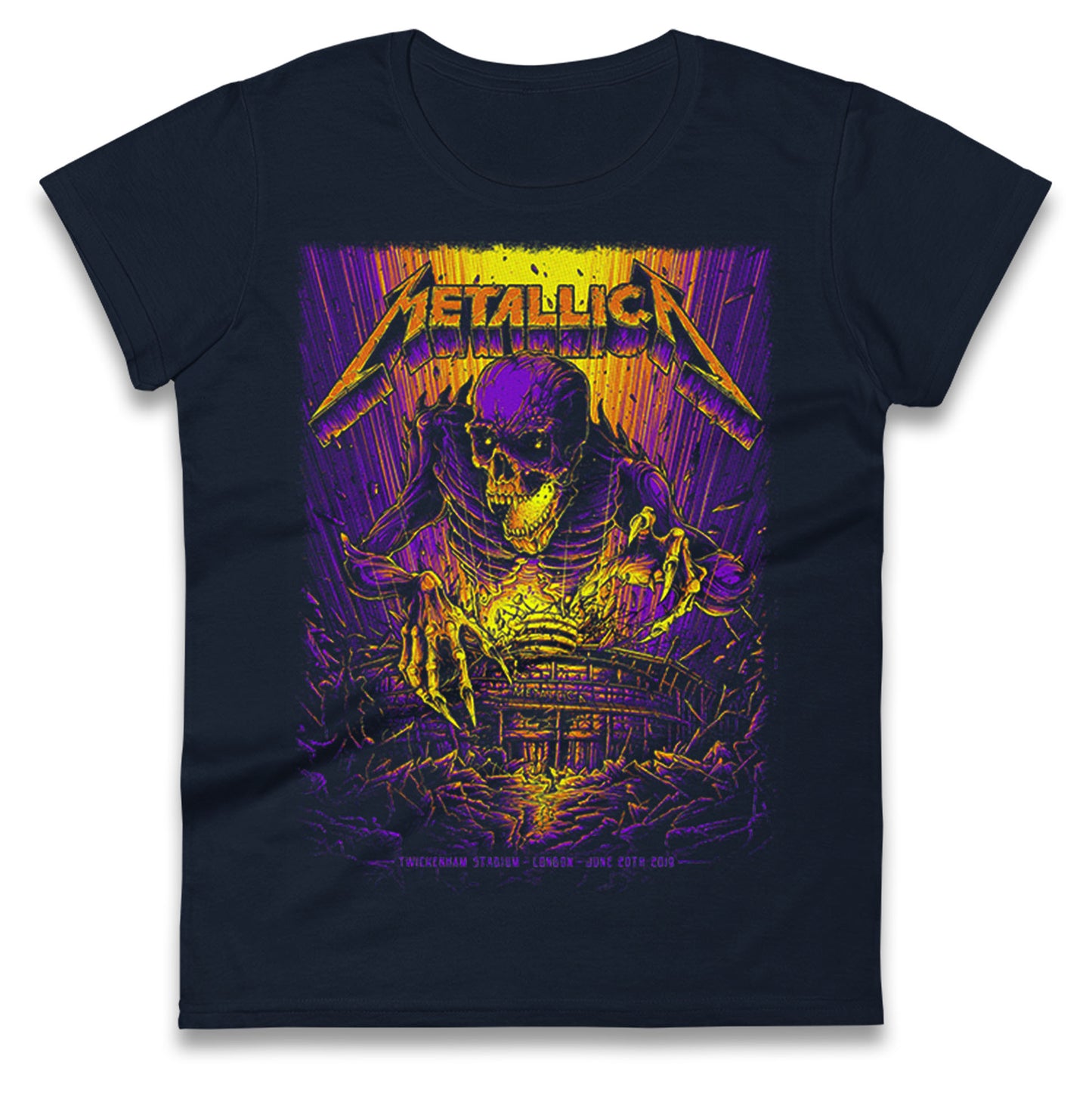 Metallica Twickenham Stadium Ladies T Shirt