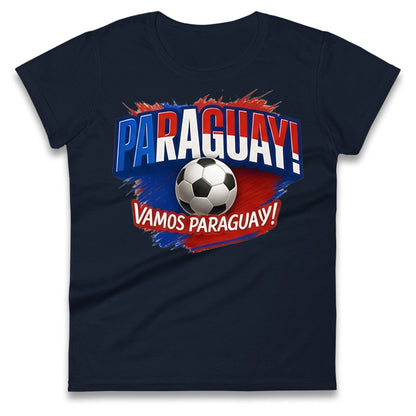 Paraguay Retro World Cup Ladies T Shirt 