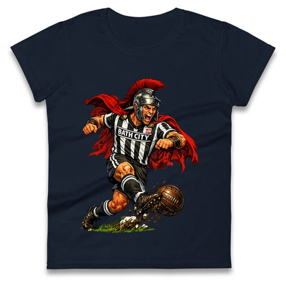 Retro Bath City Football Ladies T Shirt