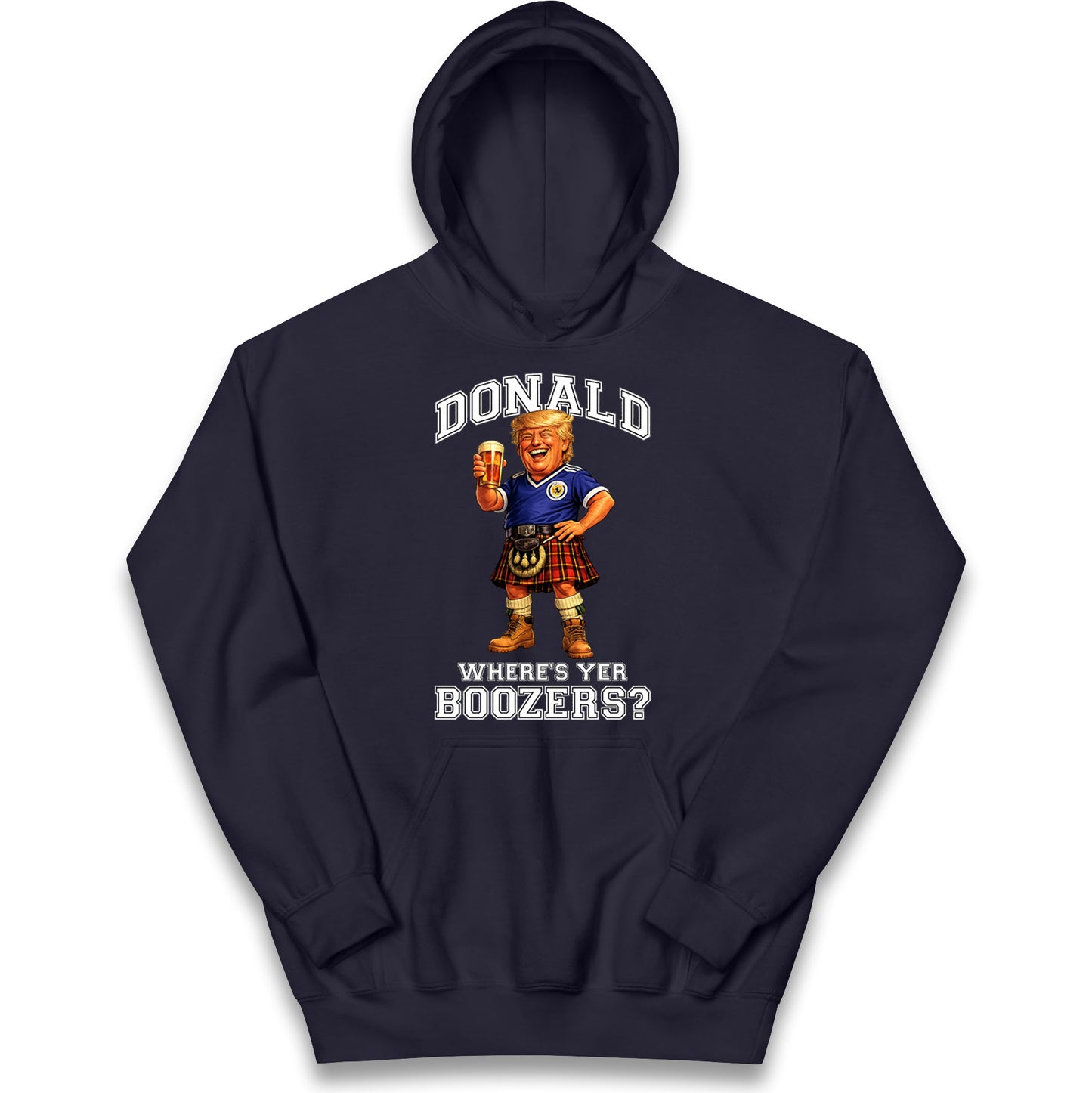 Donald Trump Scotland World Cup Kids Hoodie