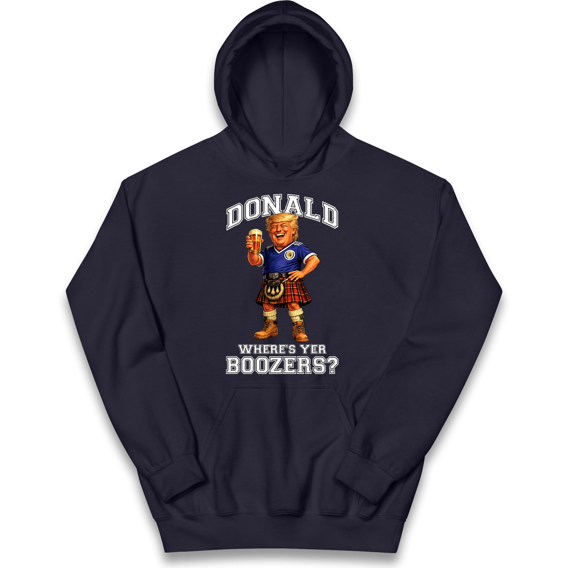 Donald Trump Scotland World Cup Kids Hoodie