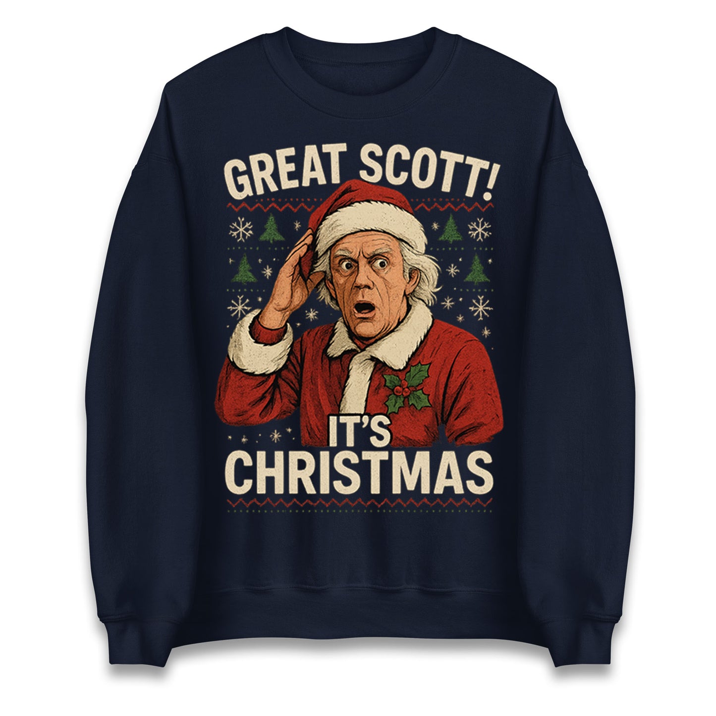 Back to the Future Doc Brown Jumper