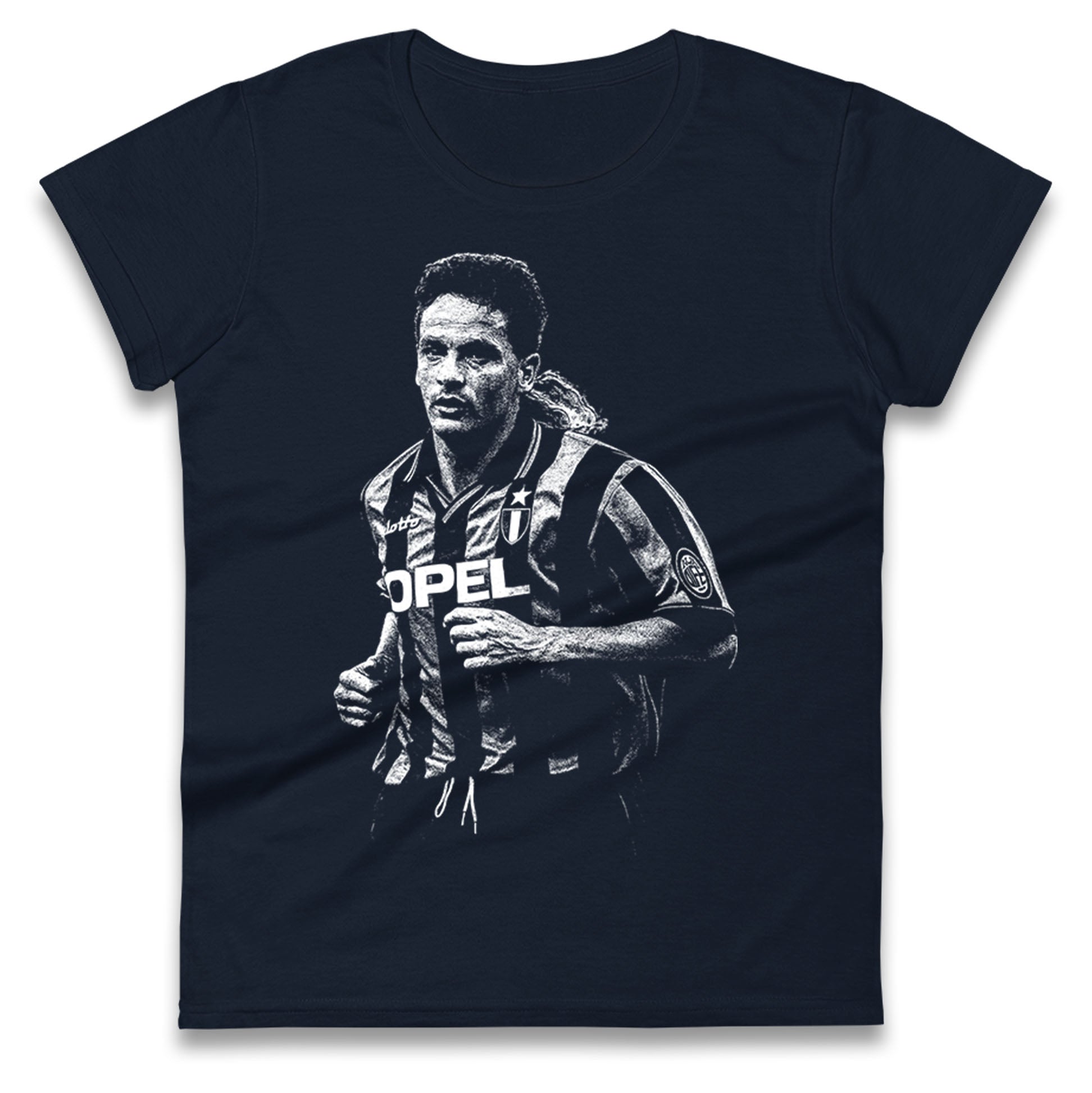 Roberto Baggio Italy Ladies T Shirt