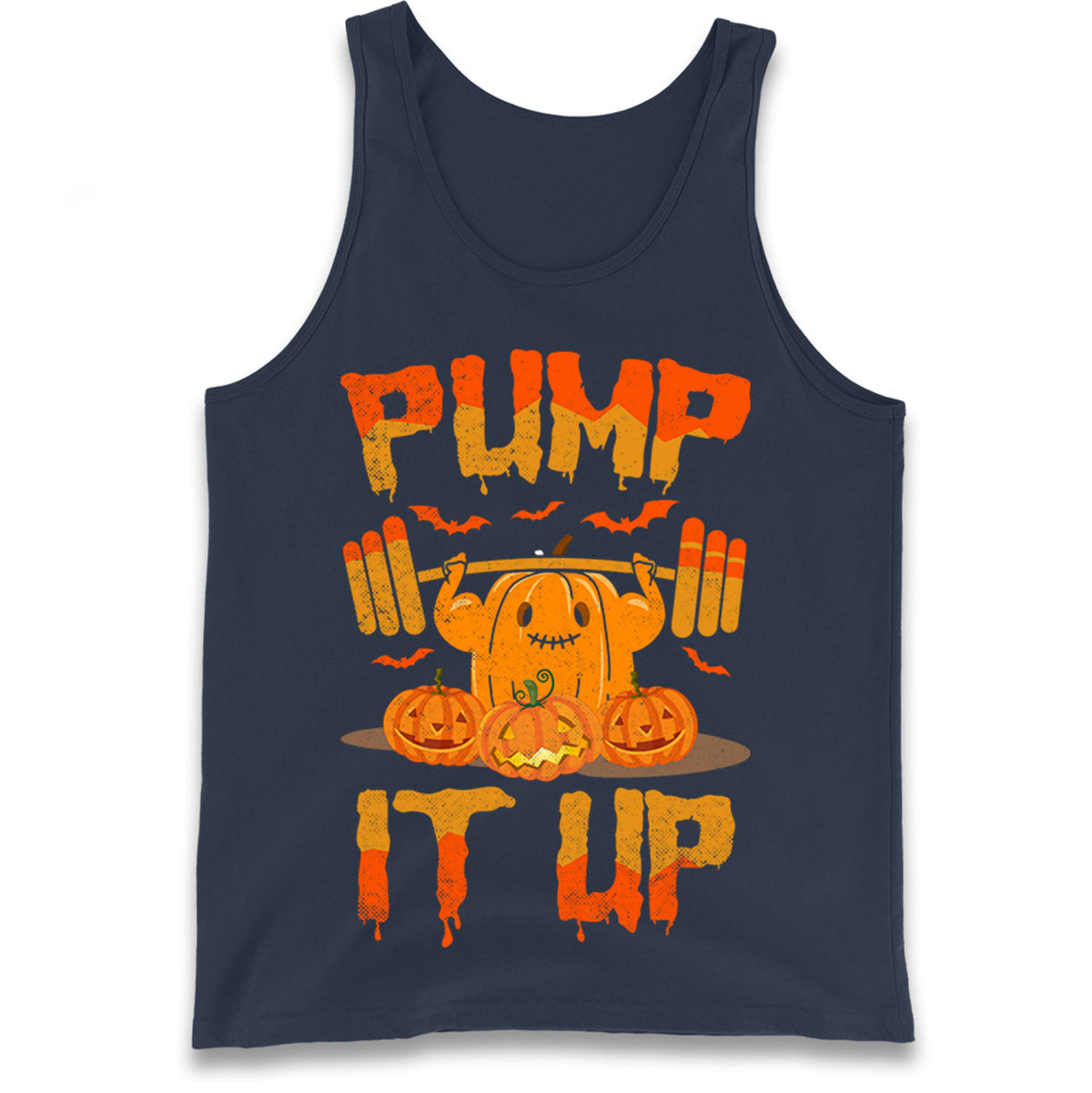 Halloween Fitness Pumpkin Tank Top

