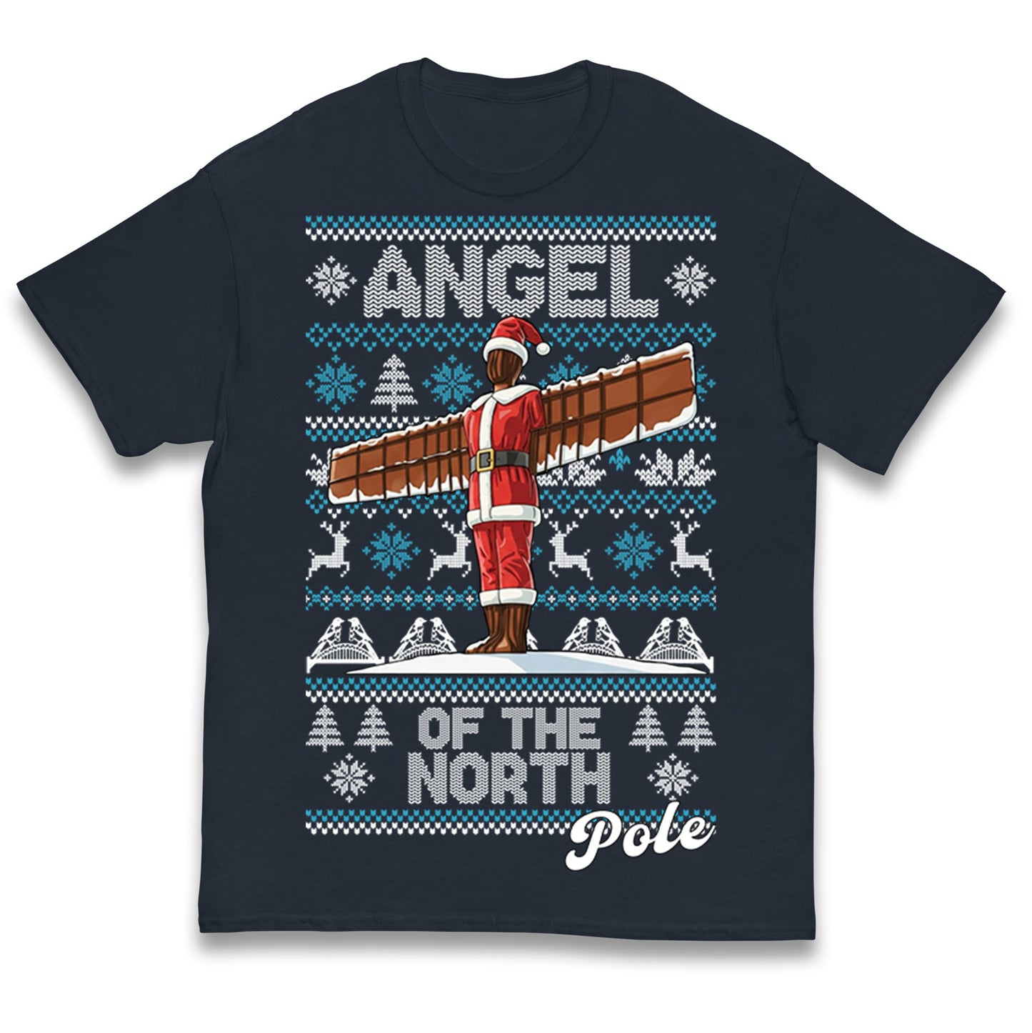 Angel Of The North Pole Christmas Kids T Shirt