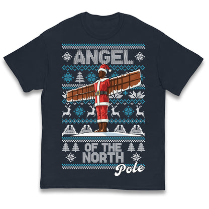 Angel Of The North Pole Christmas Kids T Shirt