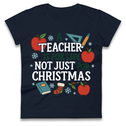 Teacher Christmas Ladies T Shirt
