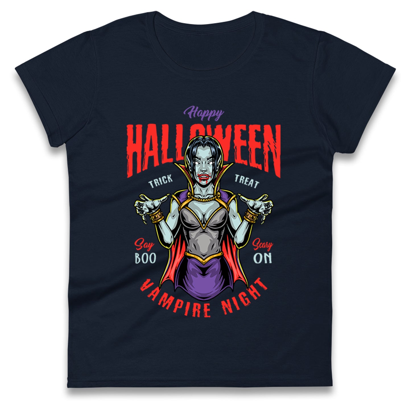Halloween Vampire Ladies T Shirt