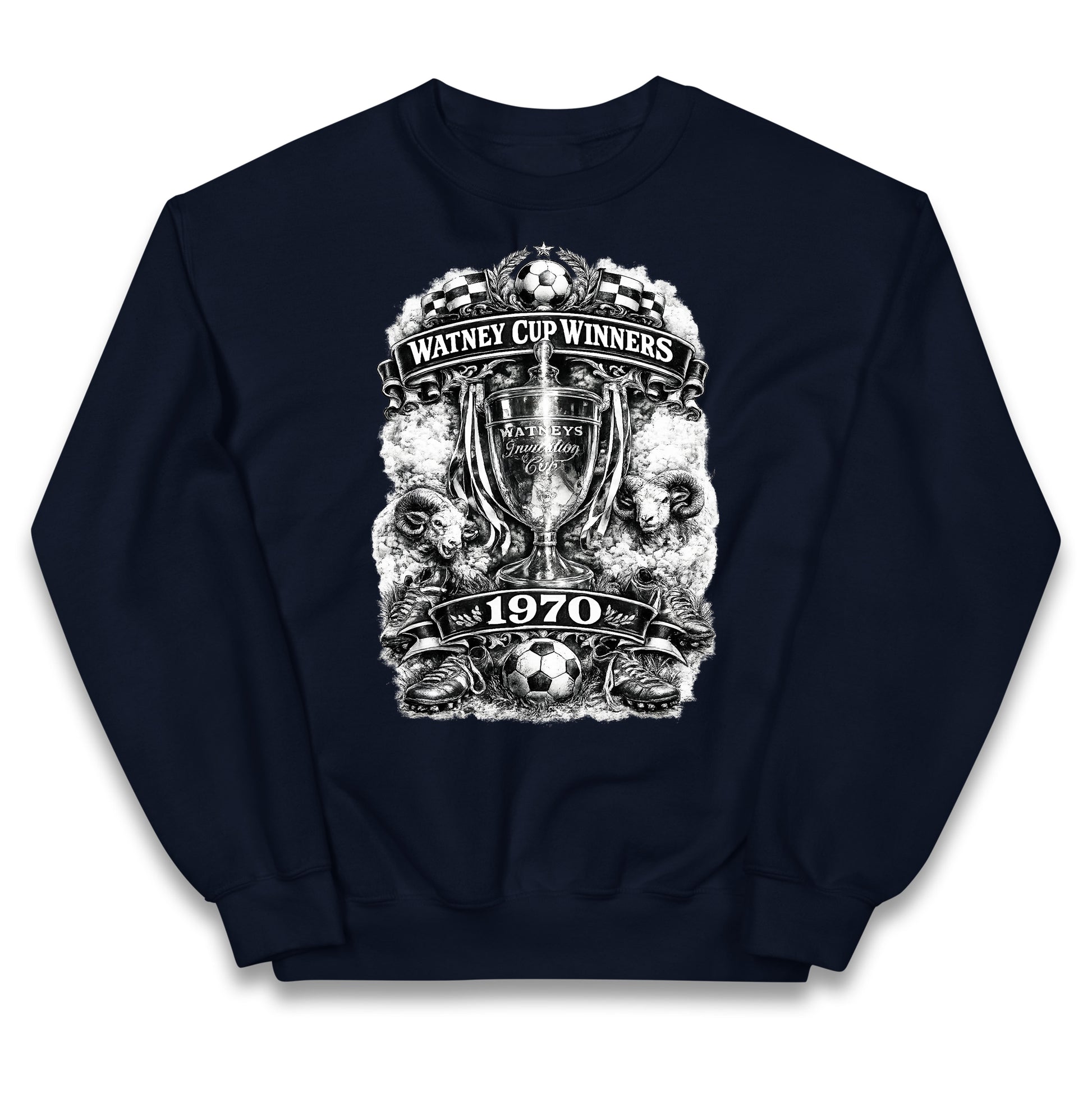 Retro Derby Watney Cup Winners 1970 Kids Jumper