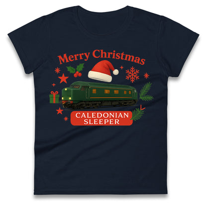 Caladonian Sleeper Christmas Ladies T Shirt