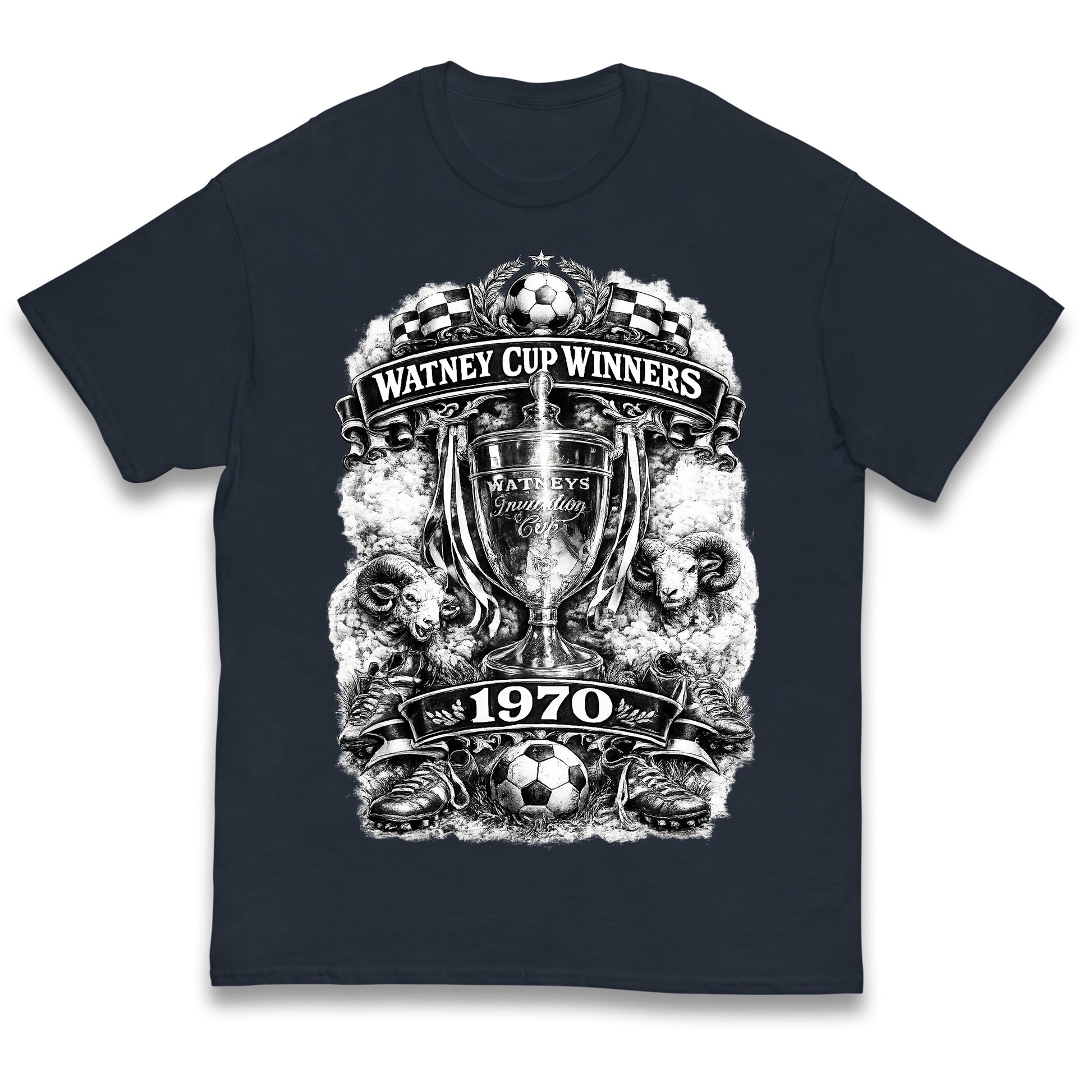 Retro Derby Watney Cup Winners 1970 Kids T Shirt