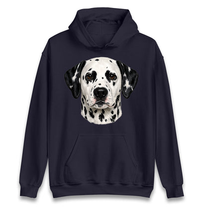 Dalmatian Dog Face Hoodie