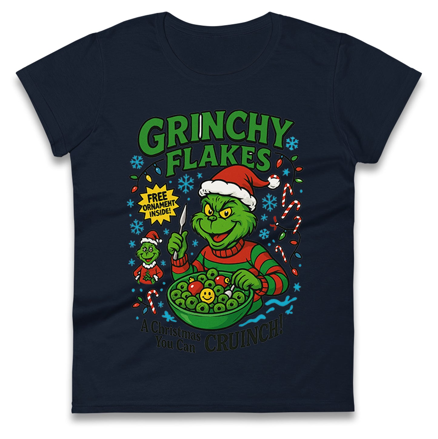 Grinch Christmas Ladies T Shirt 