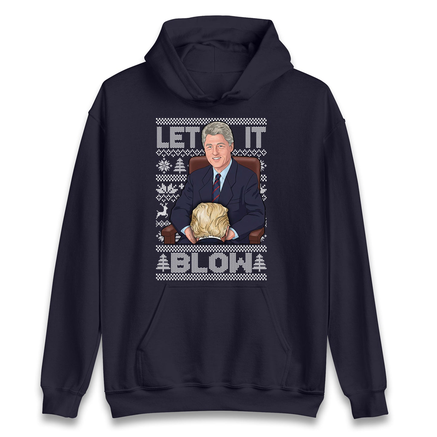 Bill Clinton Christmas Hoodie 