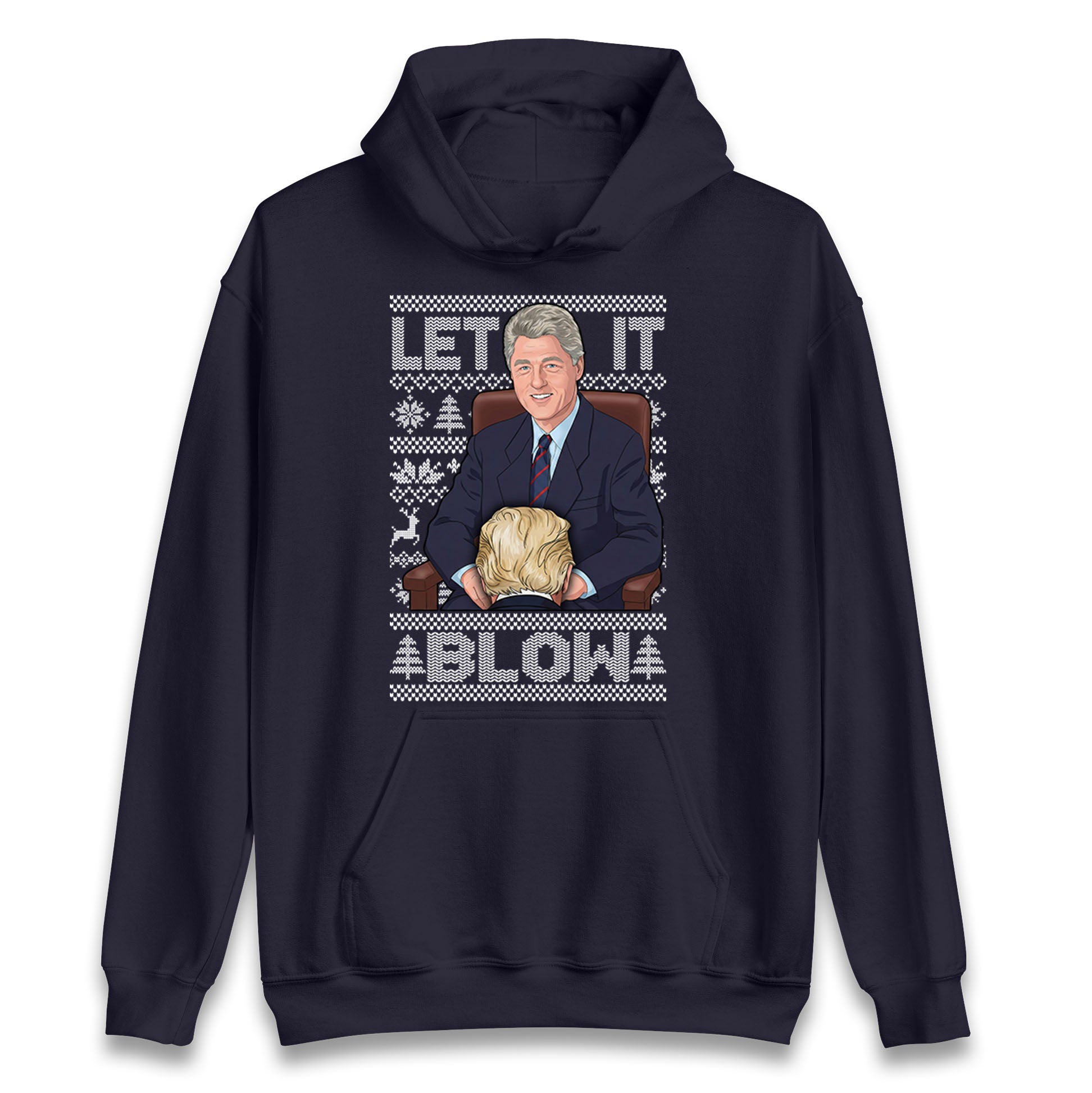 Bill Clinton Christmas Hoodie 