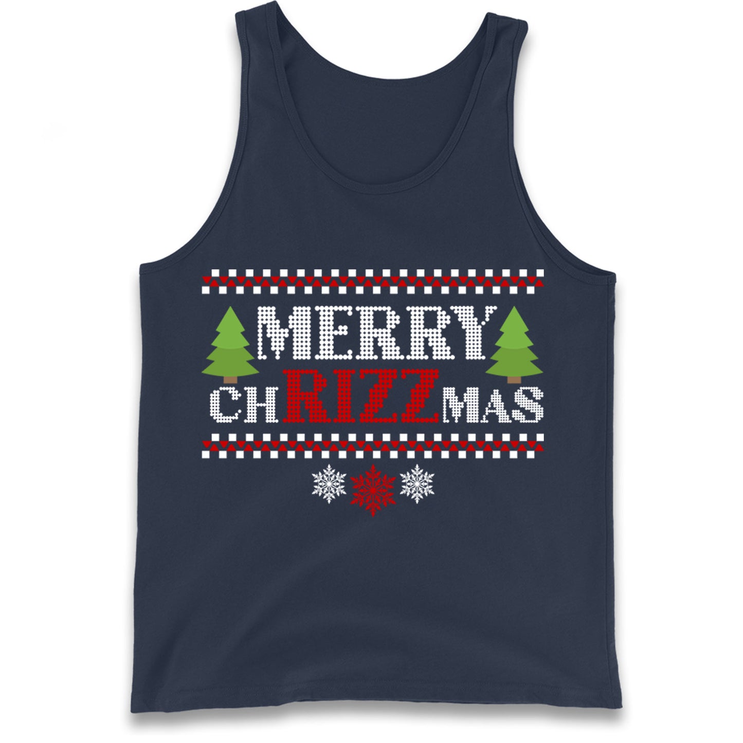 merry christmas tree tank top