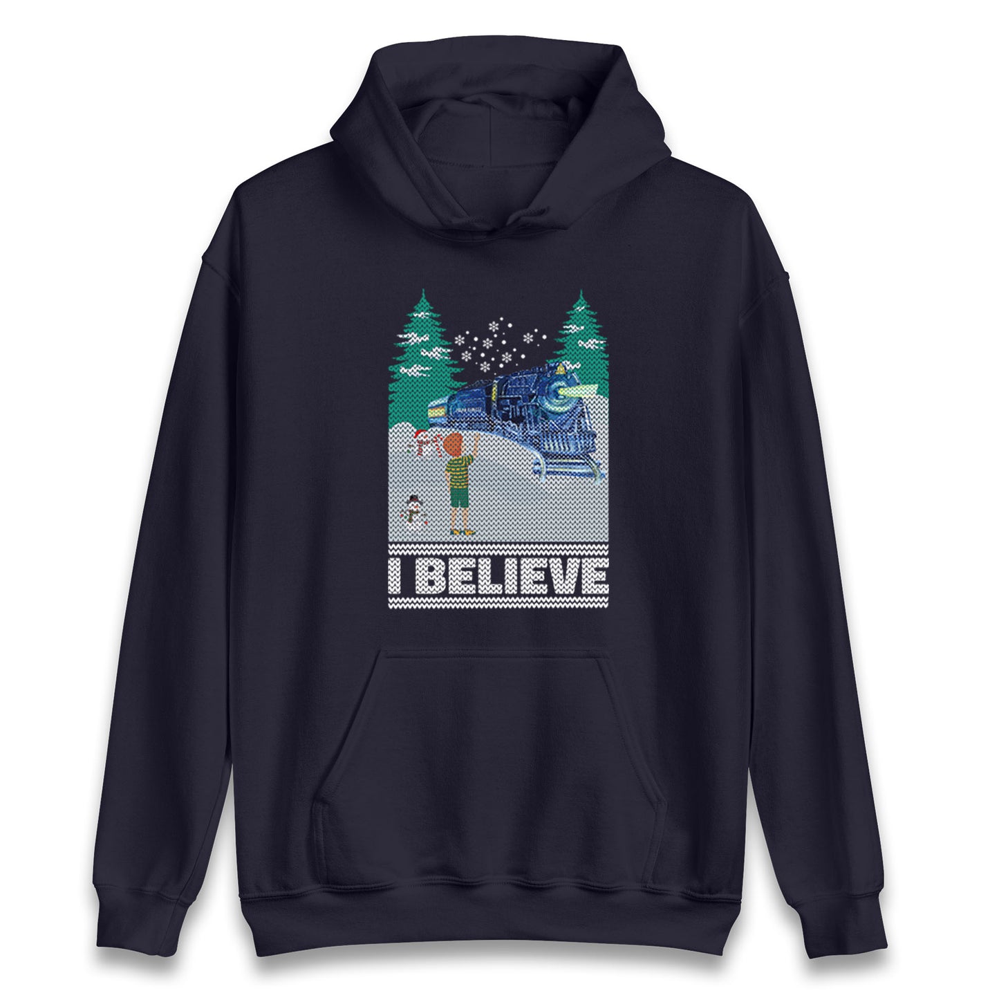 I Beleive Polar Express Christmas Unisex Hoodie