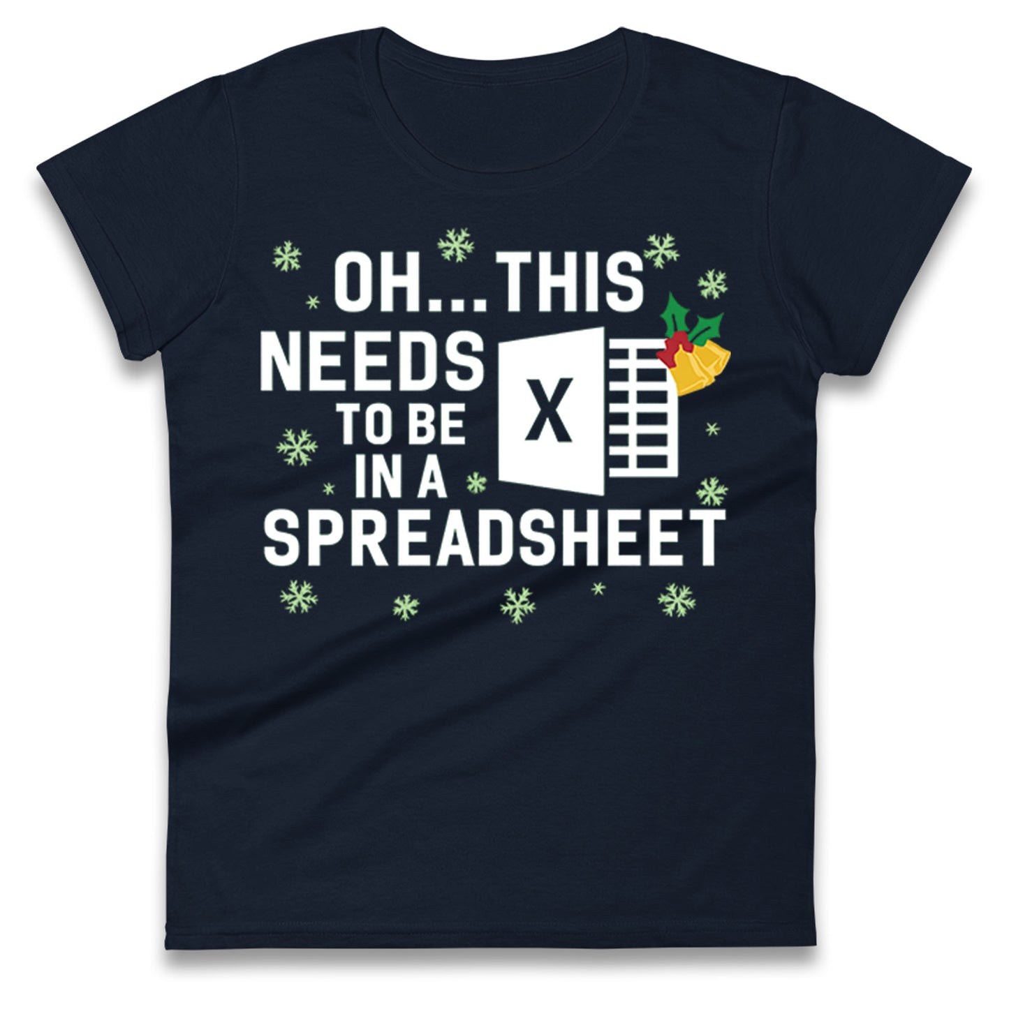 Excel Christmas Ladies T Shirt
