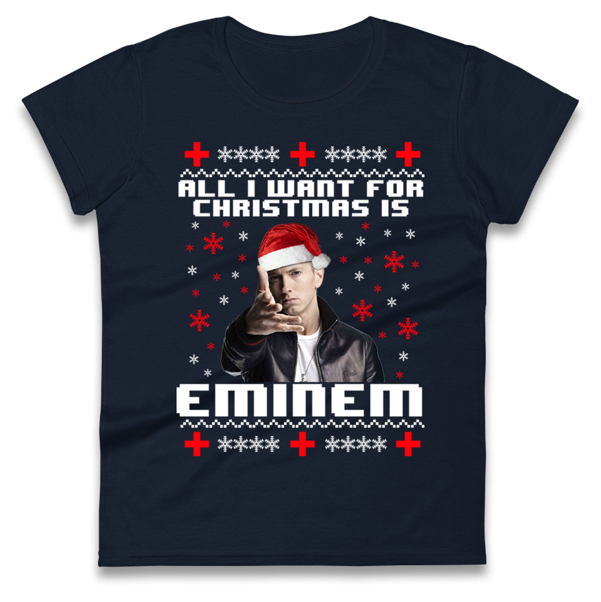 eminem christmas womens top